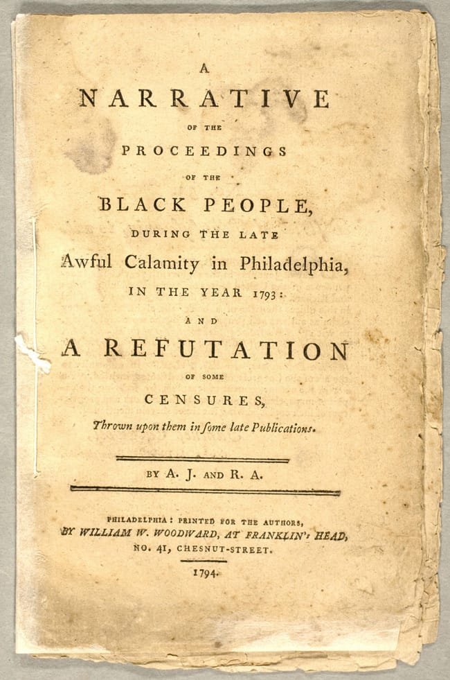 Narrative Of The Proceedings Of The Black People By Richard Allen